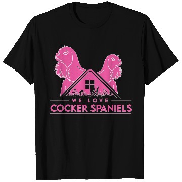 Discover Cocker Spaniels lover pink,Dog lover, pets lover T Shirts