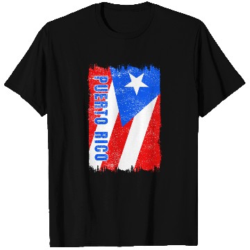 Discover Puerto Rico flag T Shirts