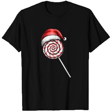 Discover Candy Cane Lollipop Santas Hat Merry Christmas T Shirts