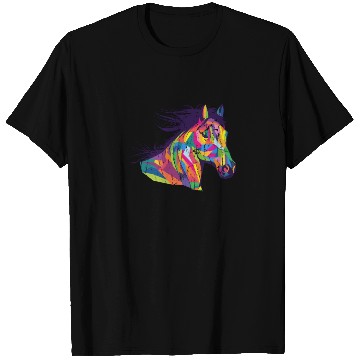 Discover Colorful pop art horse portrait - pony T Shirts