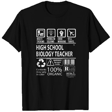 Discover High School Biology Teacher T Shirts - Multitasking