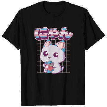 Discover Transgender Pride Kawaii Cat Strawberry Milk Trans T Shirts