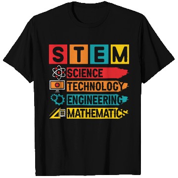 Discover STEM Science Technology Engineering Mathematics T Shirts