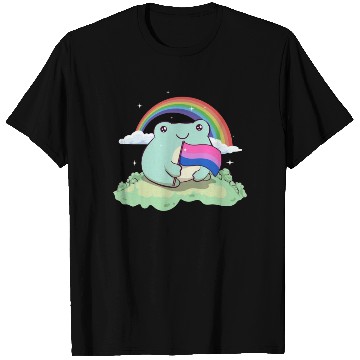 Discover Bisexual Pride Bi Kawaii Frog Bisexual Flag Cottag T Shirts