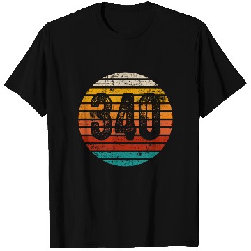 Discover Distressed Vintage Sunset 340 Area Code T Shirts