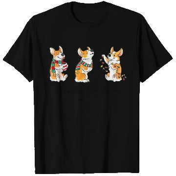 Discover Corgi Merry Corgmas Christmas Lover Corgi Mom Gift T Shirts