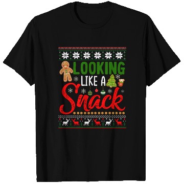 Discover Looking Like A Snack Funny Christmas Cookie Ugly T Shirts