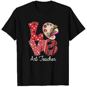 Discover LOVE Art Teacher Valentines Day Teacherlife T Shirts