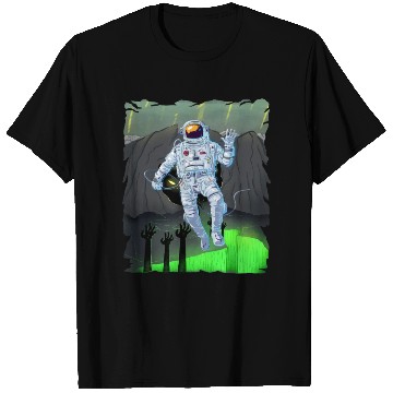 Discover Astronaut in a green demon world T Shirts
