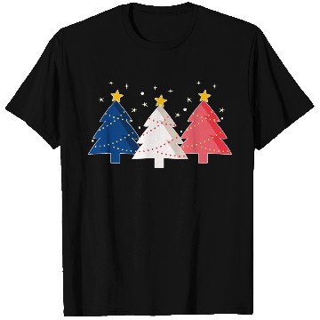 Discover Christmas Tree French Flag France T Shirts