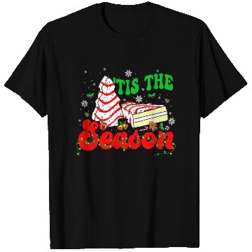 Discover Tis' The Season Christmas Tree Cakes Debbie Groovy T Shirts