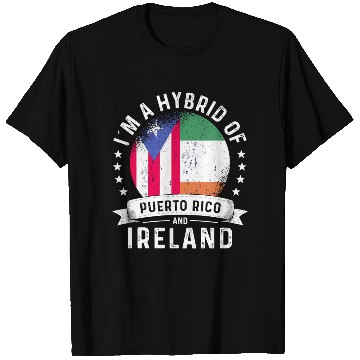 Discover Puerto Rico Flag Ireland Grown Country Flags T Shirts
