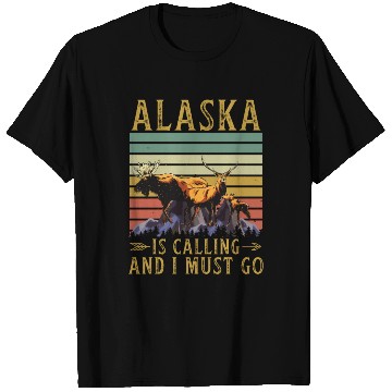 Discover Alaska Gift USA Natur Bär Denali Grizzly Wald T Shirts