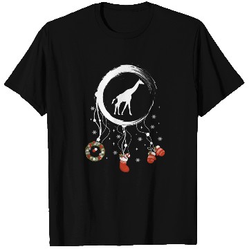 Discover Winter dreamcatcher Christmas Giraffe T Shirts