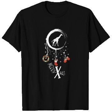 Discover Winter dreamcatcher Christmas Giraffe T Shirts