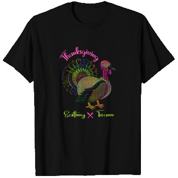 Discover Thanksgiving eating team T Shirts