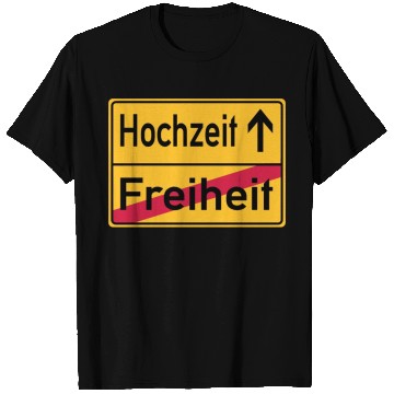 Discover Wedding Freedom Farewell Celebration Sign T Shirts