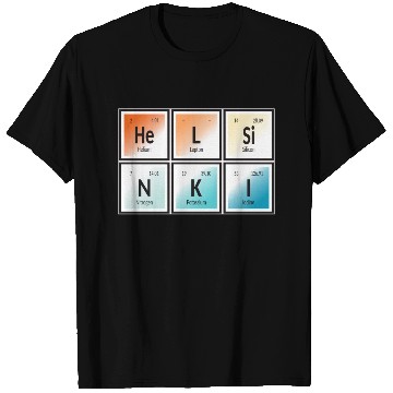 Discover Helsinki | Periodic Table of Elements T Shirts