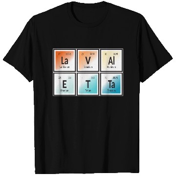 Discover La Valetta | Periodic Table of Elements T Shirts