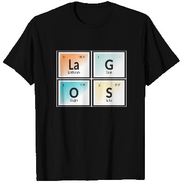 Discover Lagos | Periodic Table of Elements T Shirts