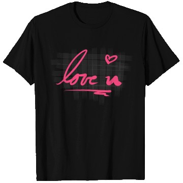 Discover cross pattern i love you heart T Shirts