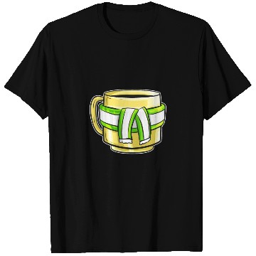 Discover Autumn Beaker With Green White Striped Scarf For T Shirts