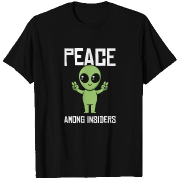 Discover Alien Peace Alien Head Martian Space Outsider T Shirts