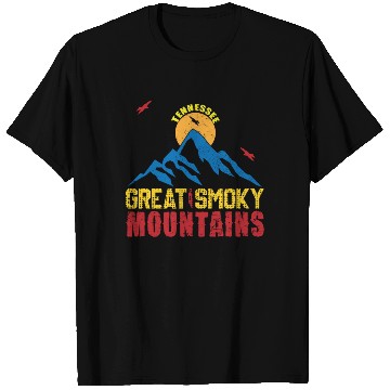 Discover Great Smoky Mountains Tennessee Mountain Hiking T Shirts