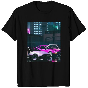Discover Vaporwave Car Synthwave City T Shirts