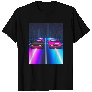 Discover Vaporwave Car Synthwave City T Shirts