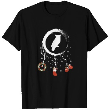 Discover Winter dreamcatcher Christmas Owl T Shirts