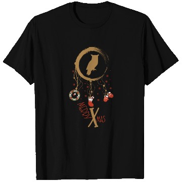 Discover Winter dreamcatcher Christmas Owl T Shirts