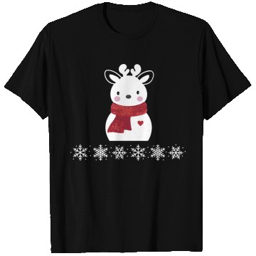 Discover Christmas reindeer snowman T Shirts