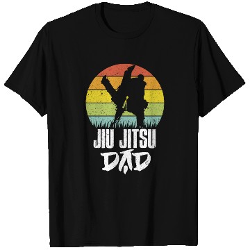 Discover Jiu-Jitsu Dad BJJ Father Vintage Martial Arts MMA T Shirts