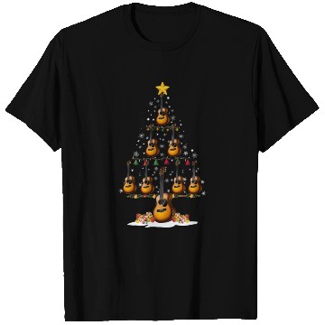Discover Guitar Christmas Tree Xmas Funny Gift T Shirts