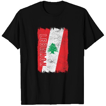 Discover Lebanon vintage flag T Shirts
