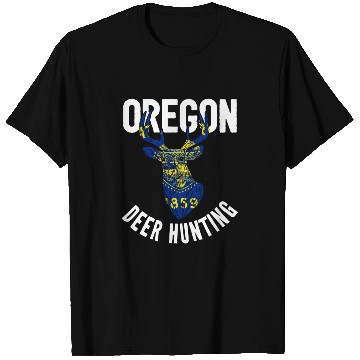 Discover Oregon Deer Hunting Buck Stag Hunter T Shirts
