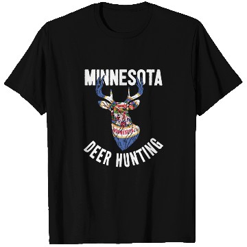 Discover Minnesota Deer Hunting Buck Stag Hunter T Shirts
