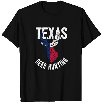 Discover Texas Deer Hunting Buck Stag Hunter T Shirts