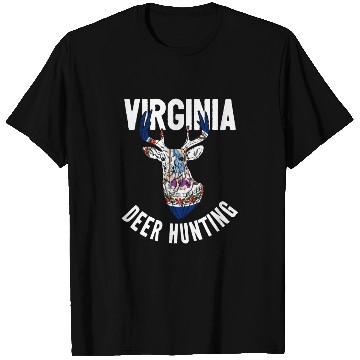 Discover Virginia Deer Hunting Buck Stag Hunter T Shirts