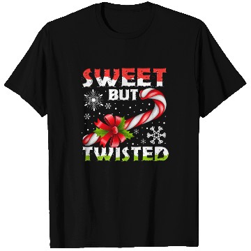 Discover Candy Cane Sweet But Twisted Funny Christmas T Shirts