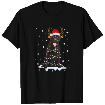 Discover Black Lab Labrador Christmas Tree Light Pajama Dog T Shirts