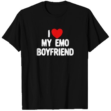 Discover I Love My Emo Boyfriend Red Heart Emo Boyfriendmat T Shirts