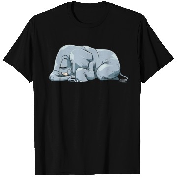 Discover Cute Sleeping Elephant for a Elephant Lover T Shirts