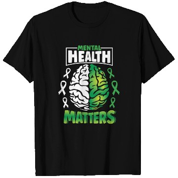 Discover Mental Health Matters Spread Awareness Brain T Shirts