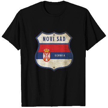 Discover Novi Sad Serbia coat of arms flag design T Shirts