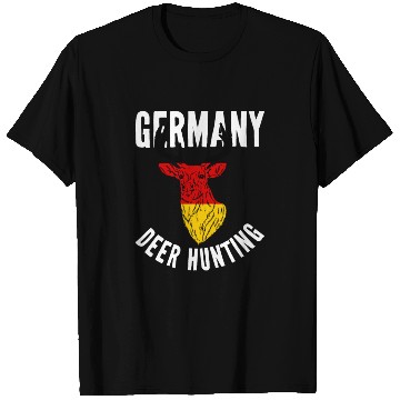 Discover Germany Deer Hunting Buck Stag German Hunter T Shirts