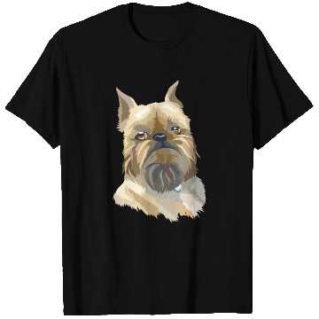 Discover Cute Brussels Griffon Dog Watercolor Painting T Shirts