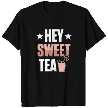 Discover Funny Hey Sweet Tea Glass Drinking Iced Tea T Shirts
