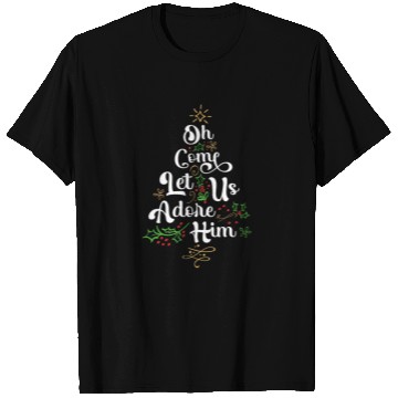 Discover Oh Come Let Us Adore Him Jesus Family Christian T Shirts